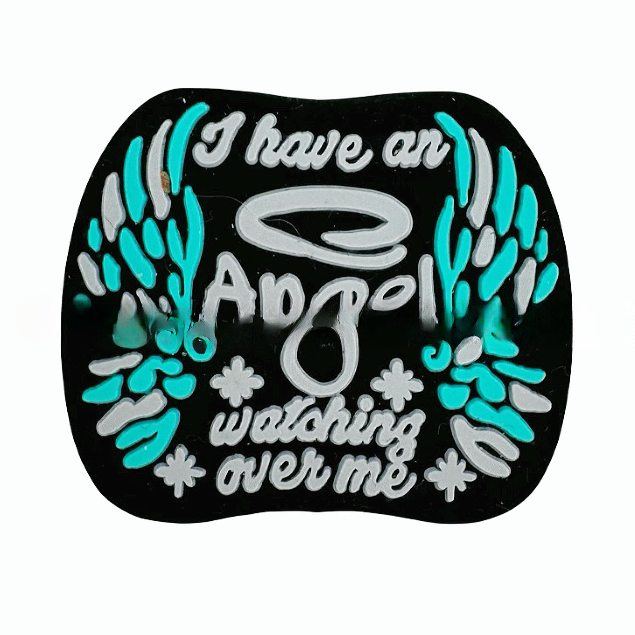 Wholesale 10pcs Wings Dog Paw Angel Nail Boss Straight Hole Silicone Beads